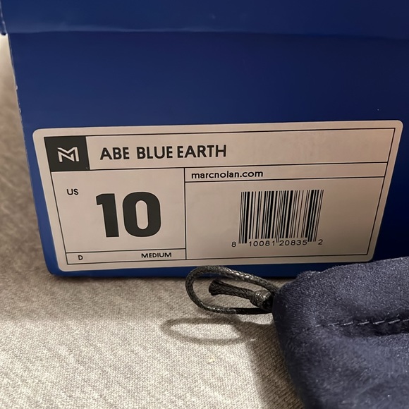 *New in Box* Abe Blue Earth Suede Penny Loafers - Picture 6 of 6
